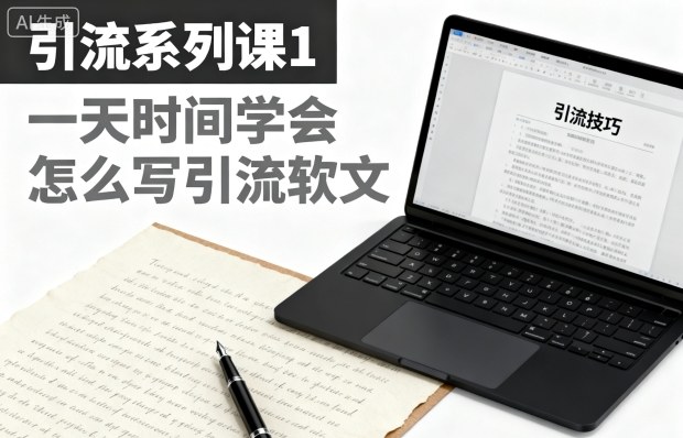 引流系列课1，一天时间学会怎么写引流软文-生财