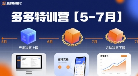 多多特训营【5-7月】产品决定上限，方法决定下限，各种玩法技巧落地实操-生财