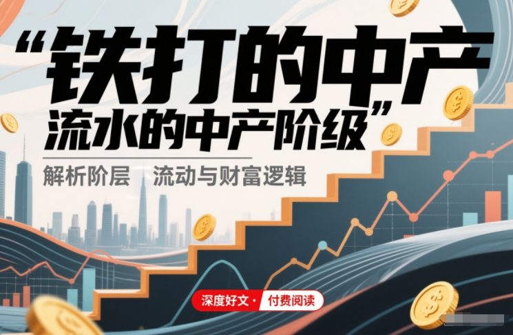 付费文章:铁打的中产,流水的中产阶级-生财