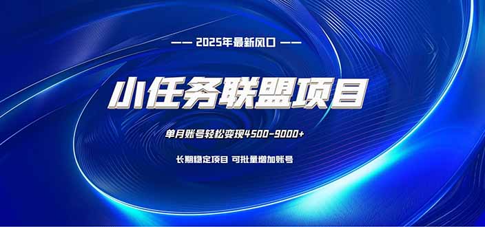 小任务联盟项目:一台电脑每天只需10分钟,轻松简单稳定-生财