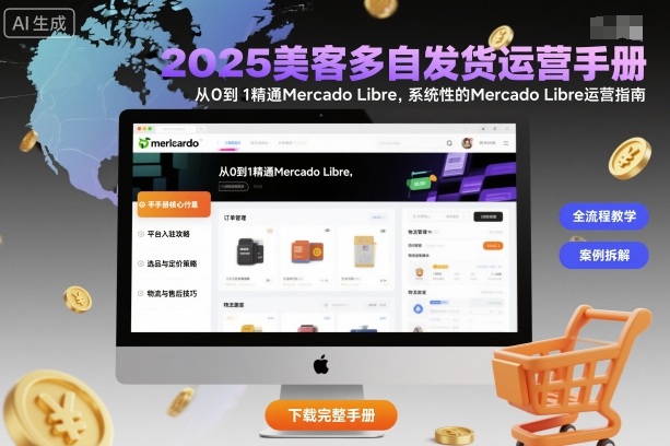 2025美客多自发货运营手册：从0到1精通Mercado Libre，系统性的Mercado Libre运营指南-生财