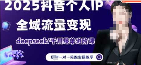 2025个人IP短视频带货(进阶版)全域流量变现，deepseek千川爆单进阶课-生财
