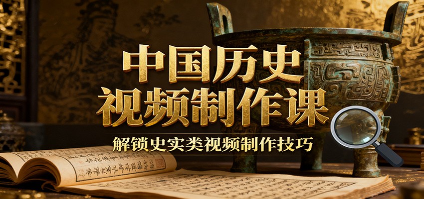 中国历史视频制作课：疆域地图集+参考文案+练习素材，解锁史实类视频制作技巧-生财