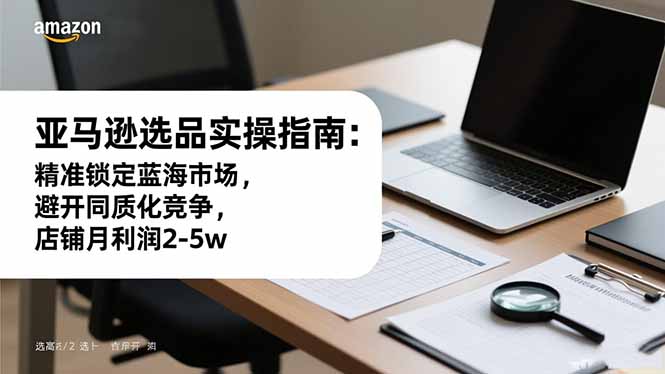 亚马逊选品实操指南:精准锁定蓝海市场,避开同质化竞争,店铺月利润2-5w-生财
