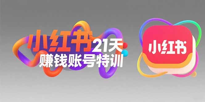 小红书21天赚钱账号特训：黄金定位技巧，高转粉文案创作，科学引流策略-生财