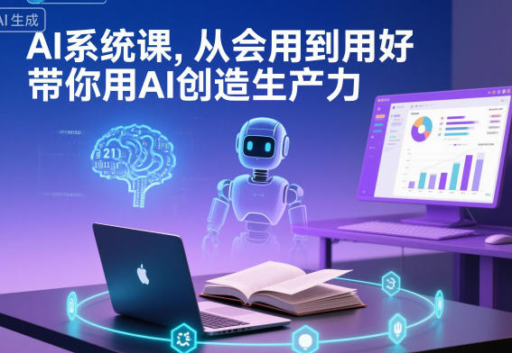 AI系统课，从会用到用好，带你用AI创造生产力-生财
