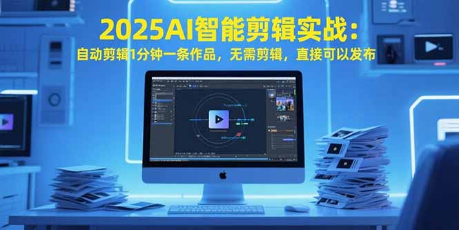 2025AI智能剪辑实战:自动剪辑1分钟一条作品,无需剪辑,直接可以发布-生财