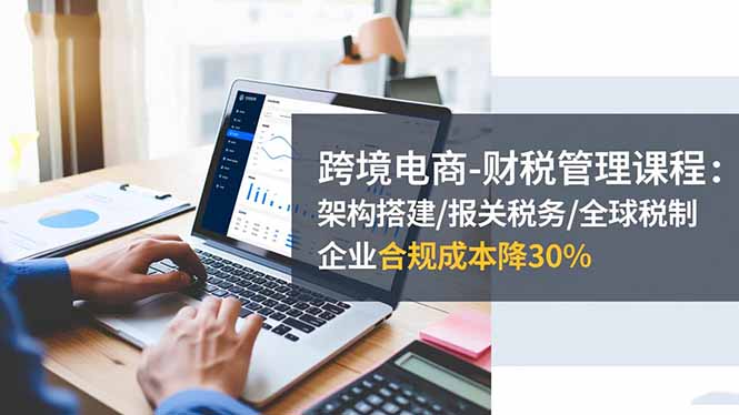 跨境电商-财税管理课程：架构搭建/报关税务/全球税制，企业合规成本降30%-生财
