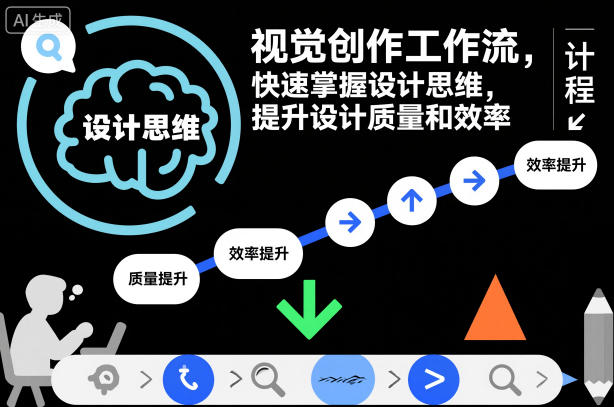 视觉创作工作流，快速掌握设计思维，提升设计质量和效率-生财