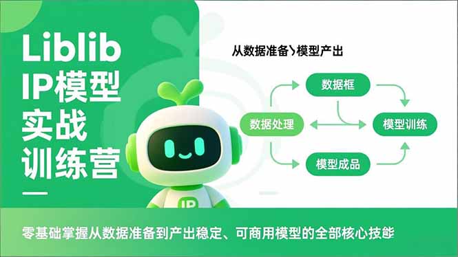 Liblib IP模型实战训练营，零基础掌握从数据准备到产出稳定、可商用模型的全部核心技能-生财