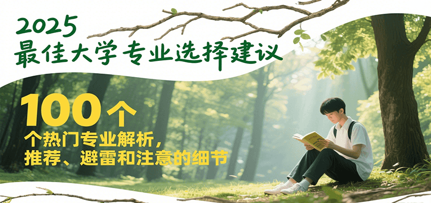 2025最佳大学专业选择建议,100个热门专业解析,推荐、避雷和注意的细节-生财