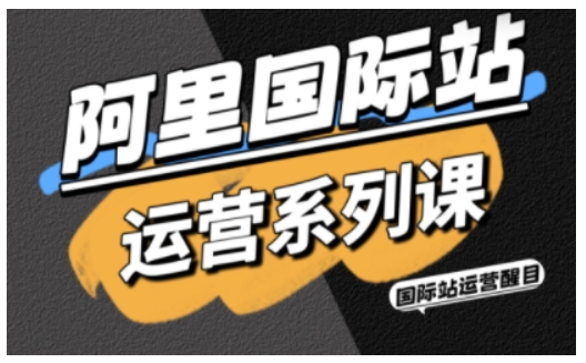 阿里国际站运营系列课，涵盖精准引流、直通车与全站推实战SOP，搭配AI效率工具包与高阶增长玩法(更新)-生财