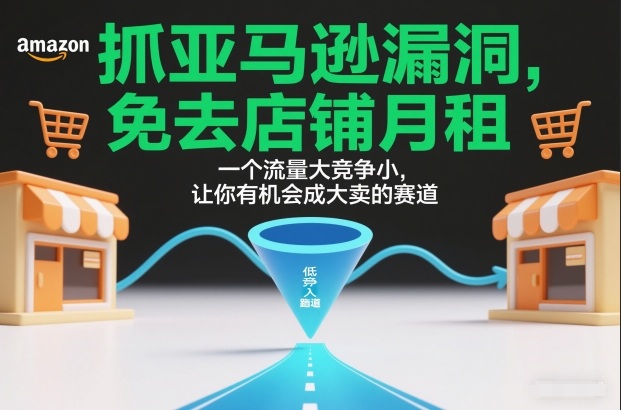 抓亚马逊漏洞，免去店铺月租，一个流量大竞争小，让你有机会成大卖的赛道-生财