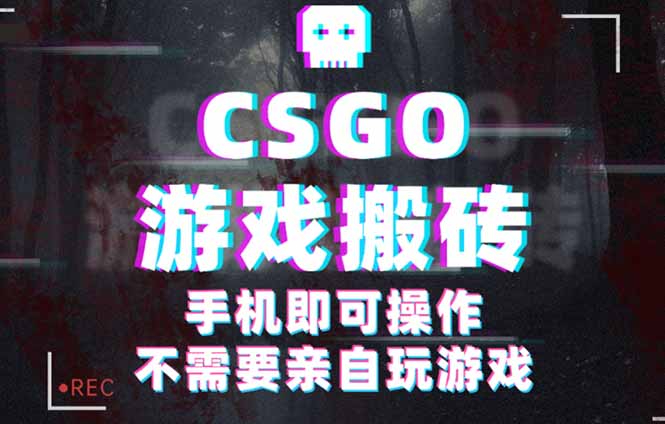 CSGO游戏挂机捡漏，单日扫货500+，年底小高峰上车可吃肉，手机即可操作...-生财