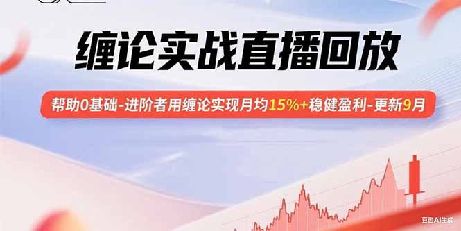 缠论实战直播回放：帮助0基础-进阶者用缠论实现月均15%+稳健盈利-更新9月-生财