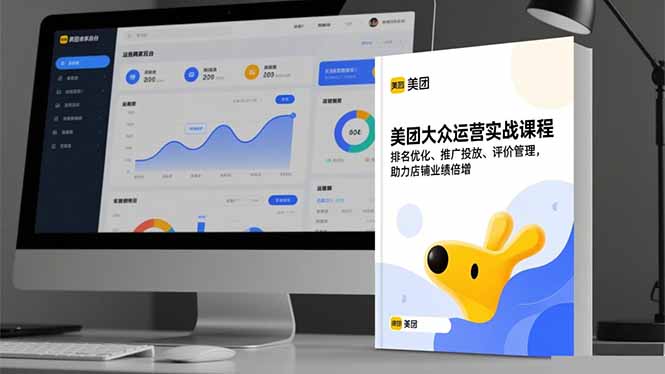 美团大众运营实战课程，排名优化、推广投放、评价管理，助力店铺业绩倍增-生财