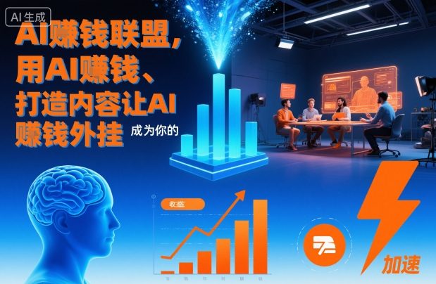 AI賺钱联盟,用AI賺钱、打造内容让AI成为你的賺钱外挂-生财