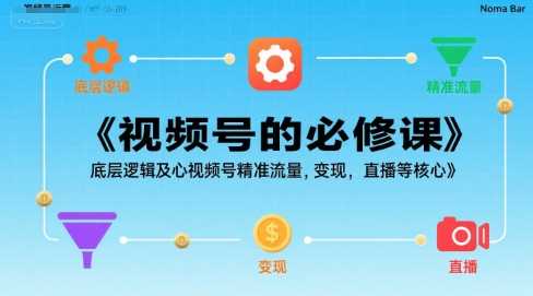 视频号的必修课，视频号的底层逻辑及核心视频号精准流量，变现，直播等核心-生财