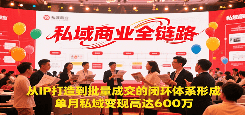 私域商业全链路,从IP打造到批量成交的闭环体系形成,单月私域变现600万-生财
