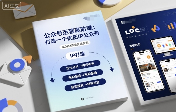 公众号运营高阶课，打造一个优质IP公众号-生财