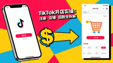 TikTok从开店到投流的进阶课，从基础实操到高阶技巧一网打尽-生财