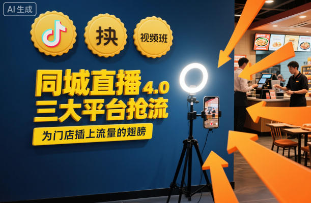 同城直播实操班4.0，三大平台抢流，为门店插上流量的翅膀-生财