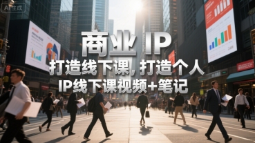 商业IP打造线下课,打造个人 IP线下课视频+笔记-生财