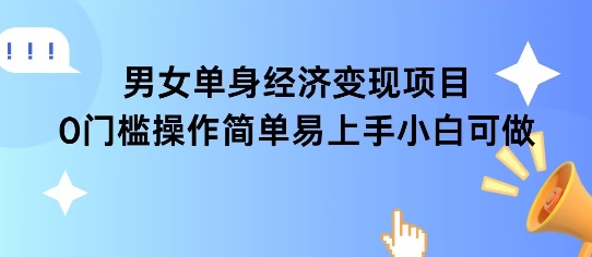 女单身经济项目变现周期长可复购率高日入1k+-生财