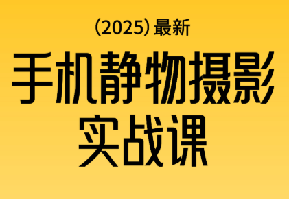 金老师·2025爆款手机静物摄影实战课-生财