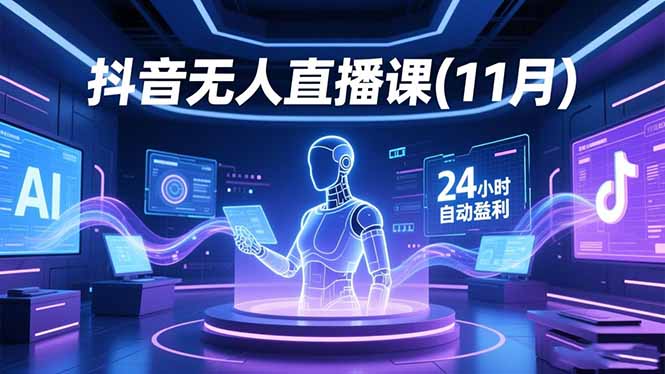 抖音无人直播课(11月-生财