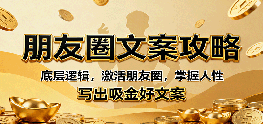 朋友圈文案攻略:底层逻辑,激活朋友圈,掌握人性,写出吸金好文案-生财