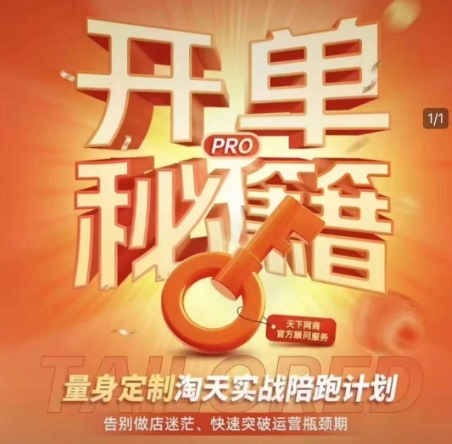 淘宝开单秘籍PRO，量身定制淘天实战陪跑计划，告别做店迷茫、快速突破运营瓶颈期(更新6月)-生财