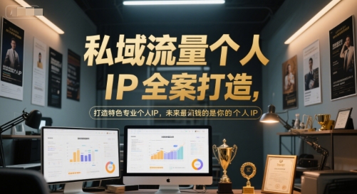 私域流量个人IP全案打造,打造特色专业个人IP,未来最值钱的是你的个人IP-生财