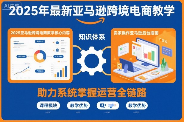 2025年最新亚马逊跨境电商教学，助力卖家系统掌握亚马逊运营全链路知识-生财