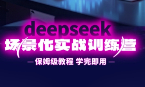DeepSeek场景化实战训练营，保姆级教程，学完即用，手把手教你用DeepSeek提升效率-生财