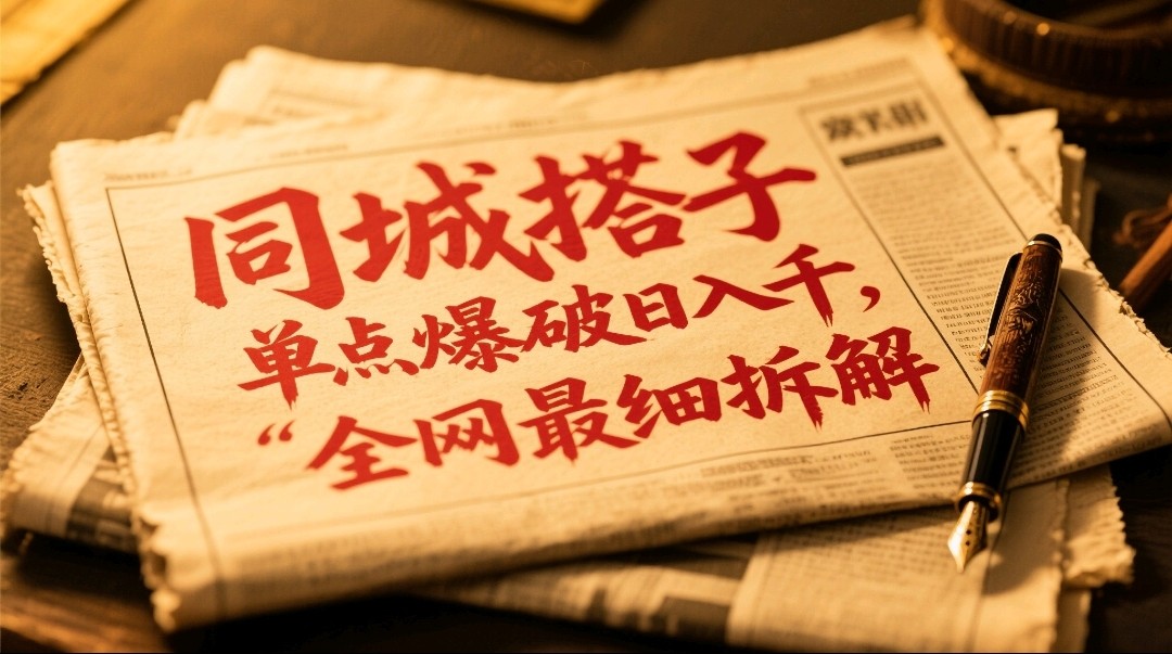 同城搭子群19.9单点爆破日入千，搭子组局月入万，全网最细拆解-生财
