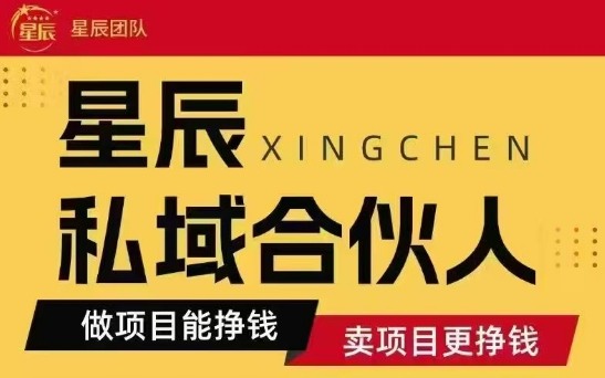 全网首发星辰私域项目合集，最新实操玩法，短期快速实现变现-生财