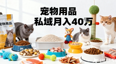 月变现40个!宠物用品私域运营的精准掘金之道玩法-生财