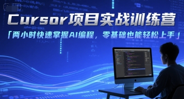 Cursor项目实战训练营,两小时快速掌握AI编程,零基础也能轻松上手-生财