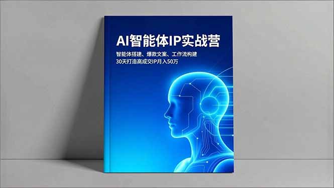 AI智能体IP实战营,智能体搭建、爆款文案、工作流构建,30天打造高成交IP月入50万-生财