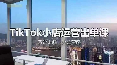 TikTok小店运营出单课，从开店选品、运营出单、发货回款，进行全流程讲解-生财