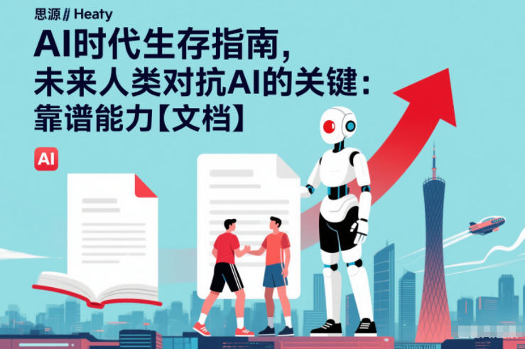 AI时代生存指南,未来人类对抗AI的关键:靠谱能力【文档】-生财
