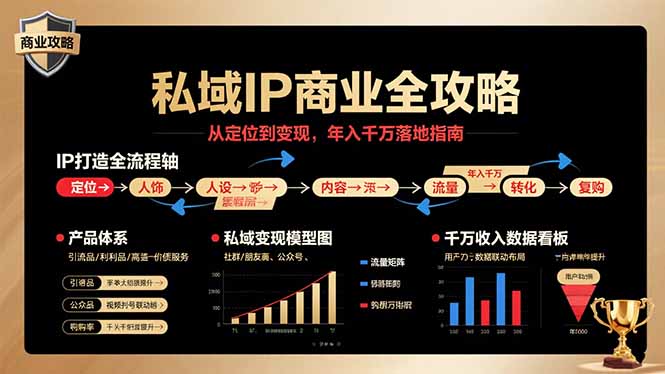 私域IP商业全攻略，从定位到变现，年入千万落地指南-生财