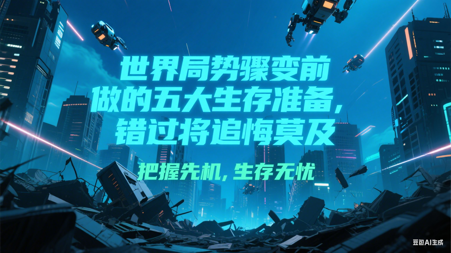 付费文章《世界局势骤变前必做的五大生存准备，错过将追悔莫及》-生财