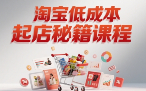 淘宝低成本起店系统课，助你快速起店，实现弯道超车-生财