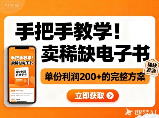手把手教学!在小红书卖稀缺电子书,单份利润2张+的完整方案-生财