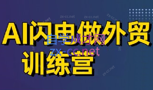 大卫·AI闪电做外贸训练营(更新7月)-生财
