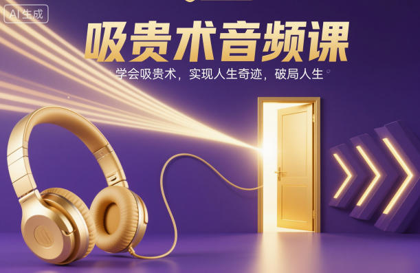 吸贵术音频课，学会吸贵术，实现人生奇迹，破局人生-生财