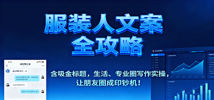 服装人文案全攻略，含吸金标题，生活、专业圈写作实操，让朋友圈成印钞机！-生财