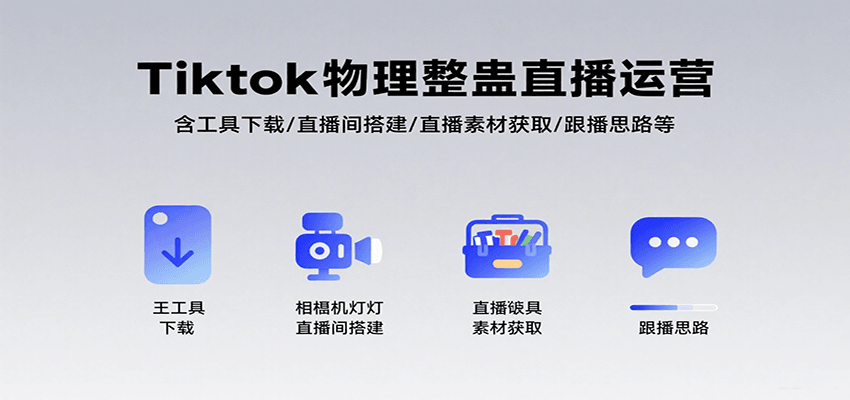 Tiktok物理整蛊直播运营，包含工具下载/直播间搭建/直播素材获取/跟播思路等-生财